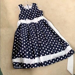 Girls polka dot polka dot poofy dress